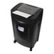 A black Royal 260MX paper shredder with paper in it.