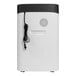 A white HP 14 sheet micro-cut shredder with a black cord.