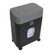 An HP paper shredder with black and grey accents.