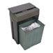 A Royal cross-cut shredder with shredded paper in the container.