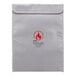 A white Royal fireproof document bag with a logo.