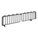 A black metal Regency shelf divider with four bars.