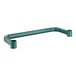 A green metal U-shaped handle for Regency shelving.