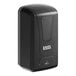 A black rectangular Lavex automatic foaming soap/sanitizer dispenser with a button.