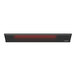 A black rectangular Aura Decor electric infrared heater with red LED lights.