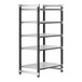 A metal Cambro Camshelving Elements starter unit with four vented shelves.