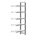 A white shelf for Cambro Elements XTRA shelving on a white background.