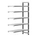 A metal Camshelving unit with four vented shelves.