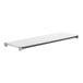 A white rectangular Cambro Elements shelf with black metal legs.