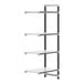 A white Cambro Camshelving Elements XTRA add-on unit with four shelves.