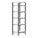A black metal Cambro Camshelving® Elements XTRA 5-Shelf Combo Starter Unit.