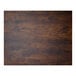 A BFM Seating rectangular wood table top with a dark grain.