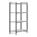 A Cambro Camshelving Elements metal shelving unit with four shelves.