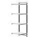 A white Cambro Elements XTRA 4-shelf add-on unit.