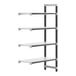A white Camshelving Elements XTRA add-on unit shelf.