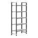 A Cambro Camshelving® Elements XTRA 5-shelf unit with vented shelves.