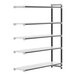 A white Camshelving® Elements XTRA add-on shelf with black frame.