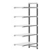 A Cambro Camshelving® Elements XTRA Add-On Unit with 5 shelves.