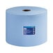 A blue roll of Tork medium-duty industrial wipers.