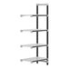 A white Cambro Camshelving Elements add-on unit with four vented shelves.