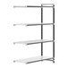 A white Camshelving® Elements XTRA add-on unit with 4 shelves.