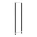 A white rectangular object with black and white metal Camshelving® Elements XTRA stationary posts.