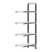 A white Cambro Camshelving Elements XTRA add-on unit with 4 shelves.