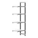 A white and black Cambro Elements XTRA 4-shelf add-on unit.