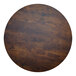 A BFM Seating Relic round walnut melamine table top.