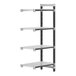A white vented Camshelving® add-on unit with four shelves.