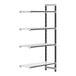 A white Cambro Elements XTRA 4-shelf add-on unit.