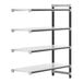A metal Camshelving Elements XTRA add-on unit with four shelves.