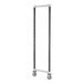 A rectangular metal frame with wheels for a Cambro Camshelving® Elements mobile post kit.