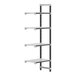 A metal Cambro Camshelving Elements XTRA add-on shelf with four shelves.