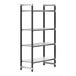A black metal Cambro Elements XTRA 4-shelf starter unit.