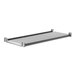 A grey metal Cambro Camshelving® shelf.