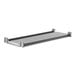 A grey metal Cambro Camshelving® shelf.