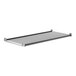 A grey metal Cambro Camshelving® Elements shelf with black trim.