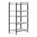 A Cambro Camshelving Elements XTRA 5-Shelf Vented Starter Unit with four shelves.