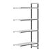 A metal Camshelving unit with four shelves.