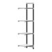 A white Cambro Camshelving Elements XTRA 4-shelf add-on unit.