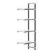 A white Cambro Camshelving Elements add-on unit with 4 shelves.