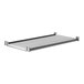 A white metal Camshelving® shelf with vented design.
