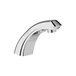 A chrome Sloan deck mount sensor faucet with a silver mid-integrated base.