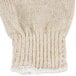 A beige knit Cordova jersey glove with white trim.