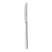 A Sola the Netherlands stainless steel dessert knife with a silver handle.