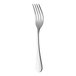 A RAK Youngstown Kampton stainless steel salad/dessert fork with a curved metal handle.