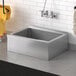 A Steelton stainless steel one compartment mop sink.