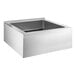 A Steelton stainless steel one compartment floor mop sink with a drain.