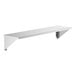 A white rectangular Lavex wall mount shelf with metal brackets.
